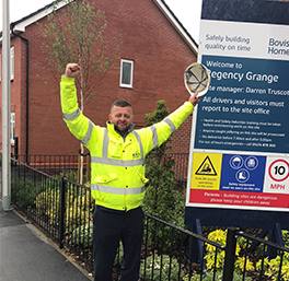 Warwick site manager awarded prestigious industry accolade